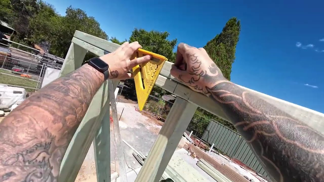 POV: Carpentry Floor Joists Installed