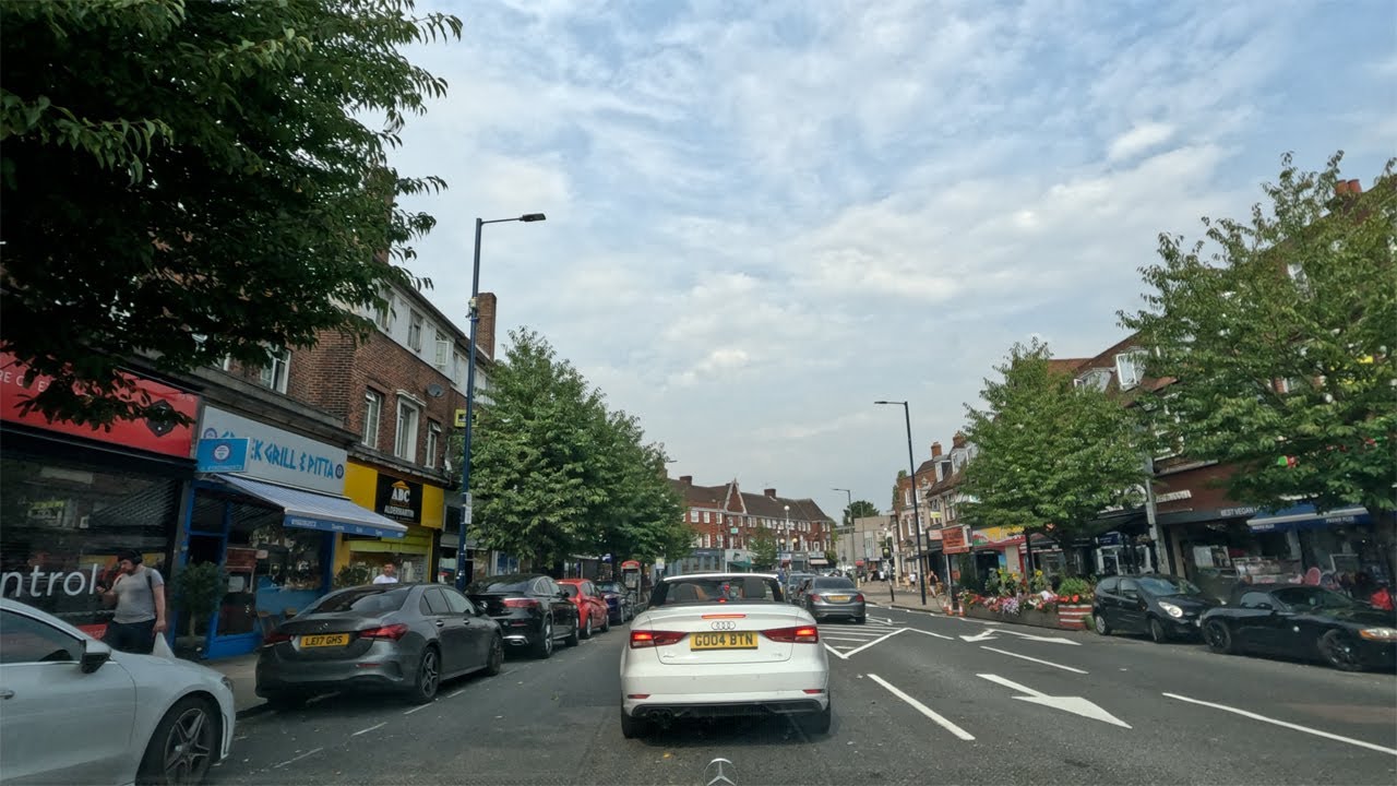 Harrow to Mill Hill via Stanmore & Edgware , London | Watford Way A1 [4K UHD]