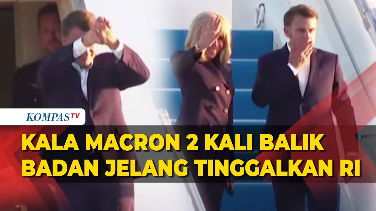 Macron 2 Kali Balik Badan hingga Beri ‘Kiss Bye’ saat Diantar Presiden Prabowo usai Kunjungi RI