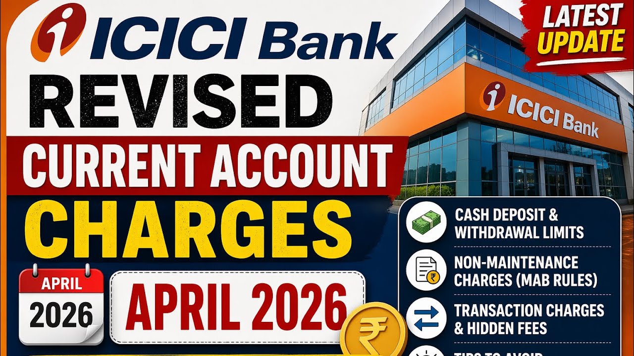 ICICI Bank Revised Current Account Charges April 2026 | Latest Update Explained