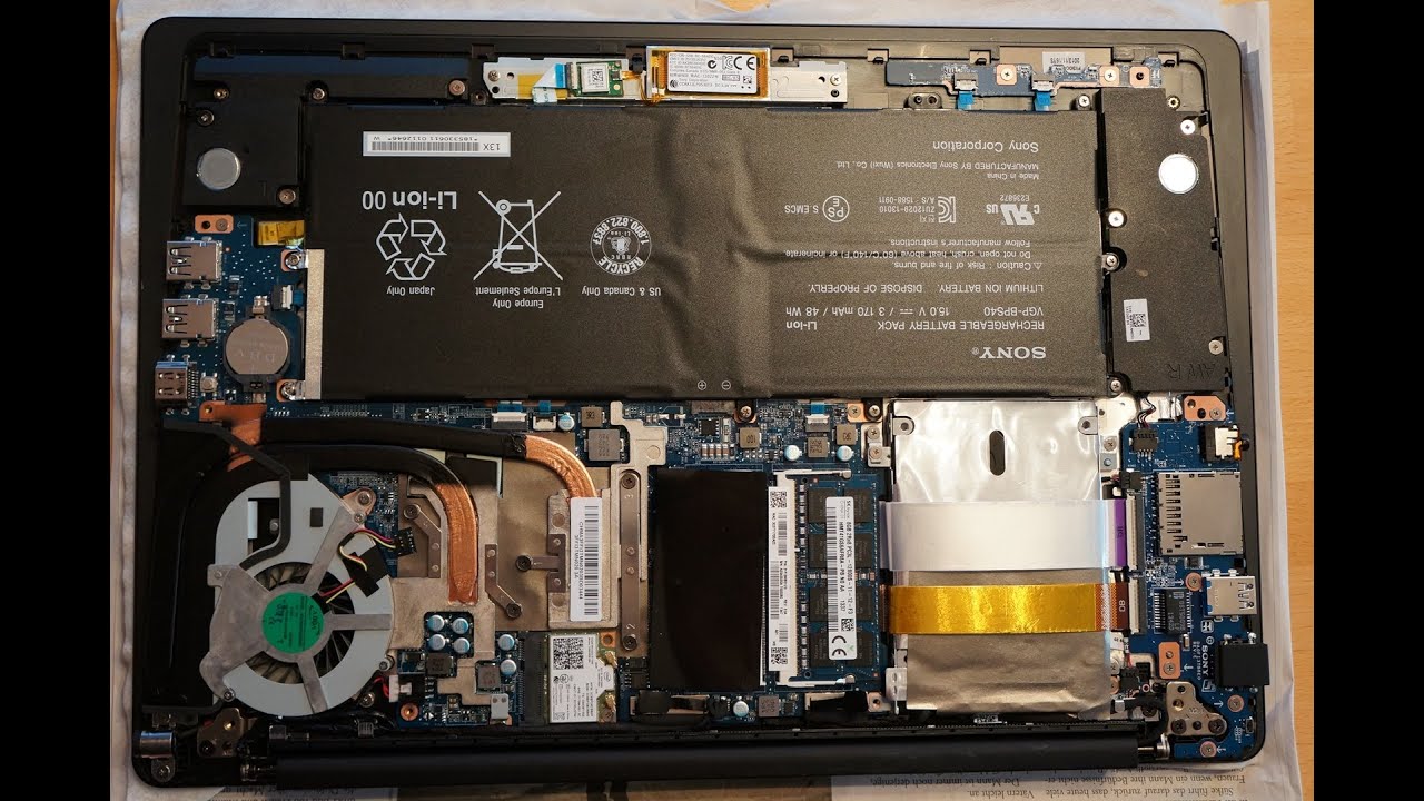Wechsel der Festplatte beim Sony VAIO® Fit multi-flip™ SVF15N1C5E