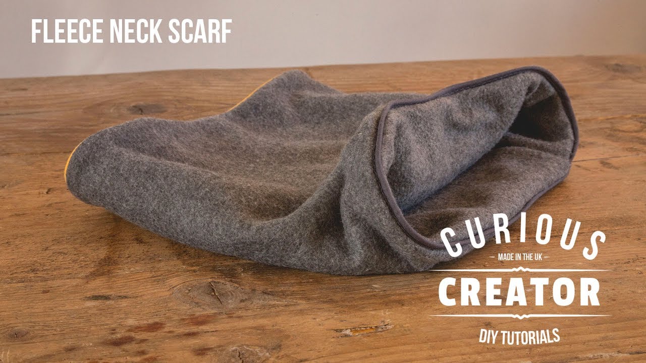 #28 Fleece Neck Scarf - DIY Curious Creator