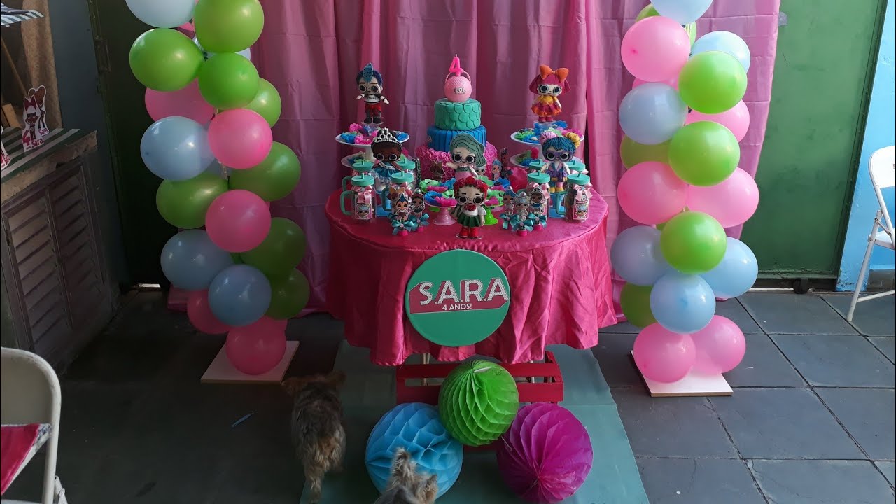 Decorando a Festa da LOL Surprise - Sara faz 4