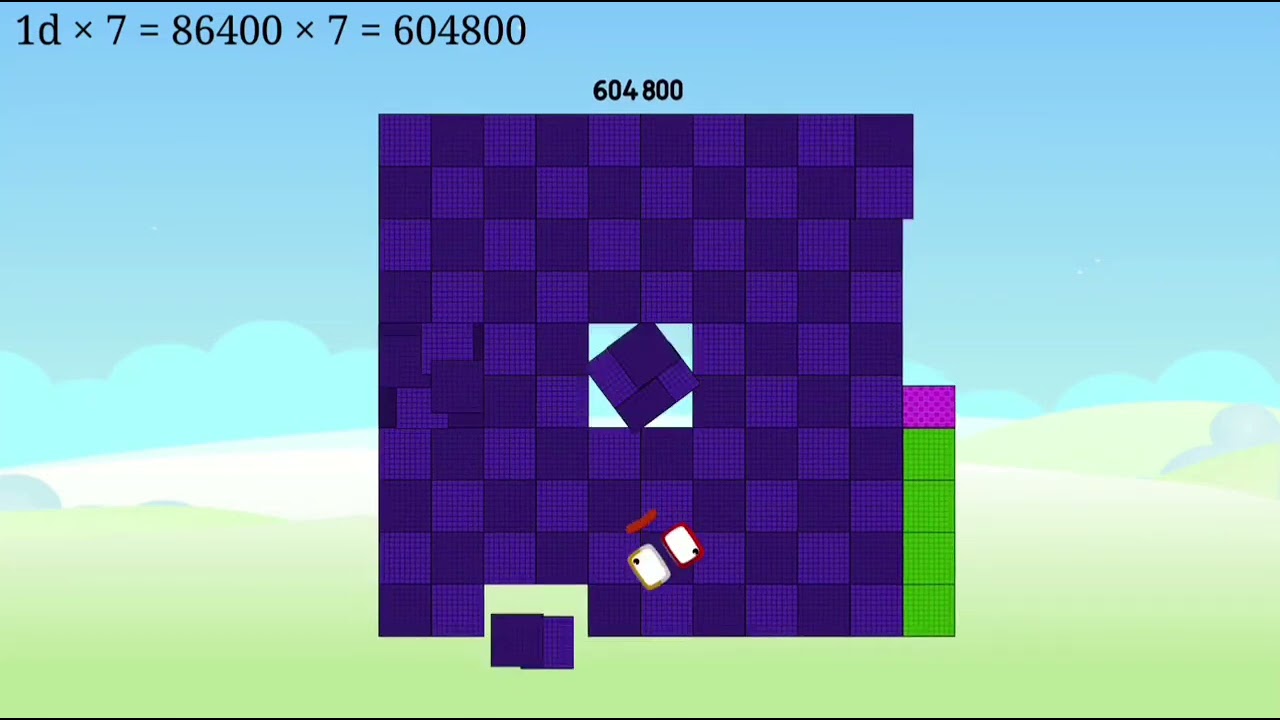 Numberblocks Units Of Time In Seconds Band