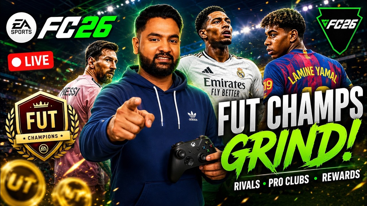 🔴 LIVE | EA SPORTS FC 26 | FUT Champs Grind 🔥 Division Rivals ⚽ Pro Clubs | Road to Glory