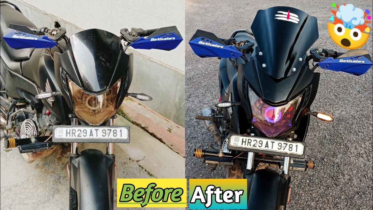 Bike Visor installation | bike visor modified | bike visor wrapping