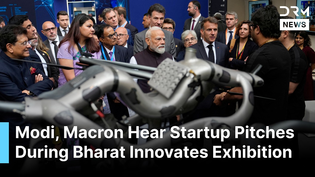 Macron and Modi Tour Bharat Innovates Exhibition, Meet Startups and Innovators in Nice | AC1G