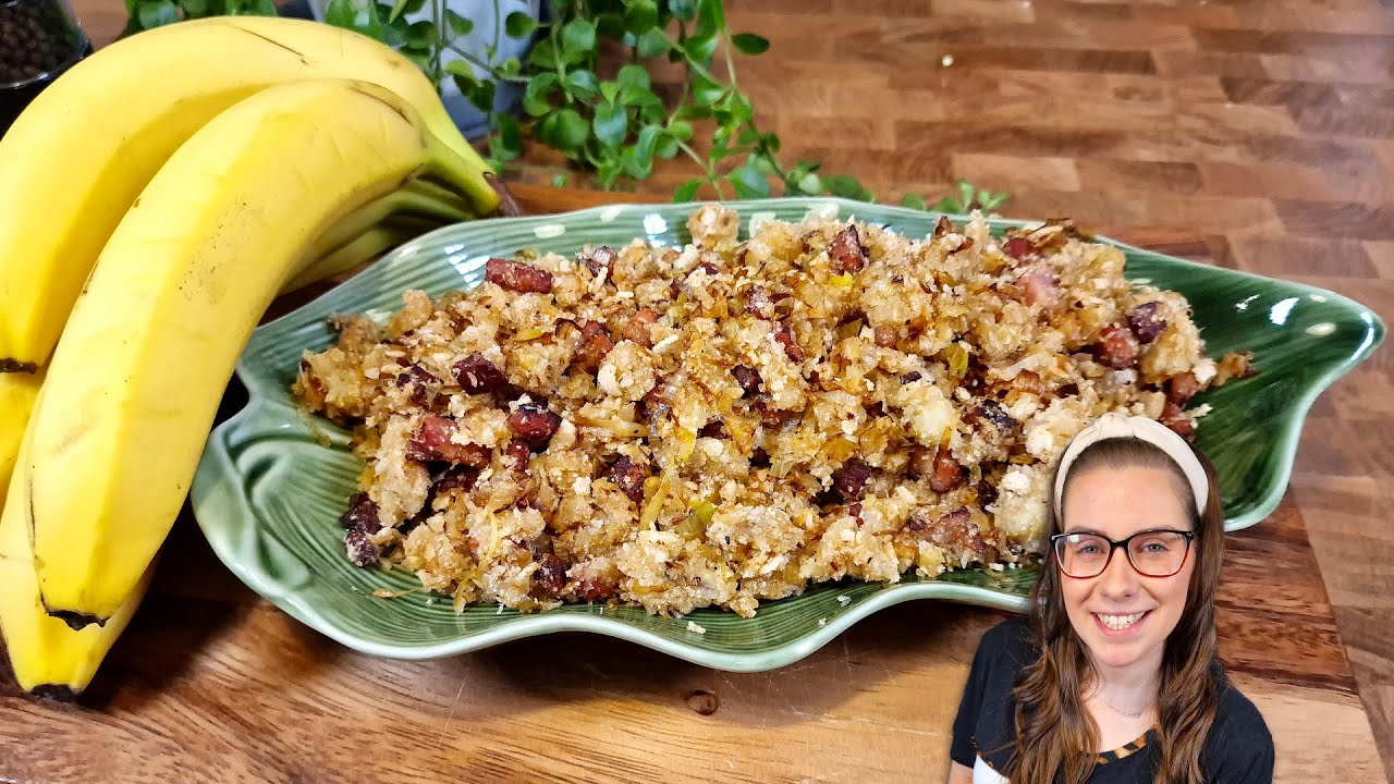 DESSE JEITO VOCÊ NUNCA FEZ, FAROFA DE BANANA FÁCIL E DELICIOSA