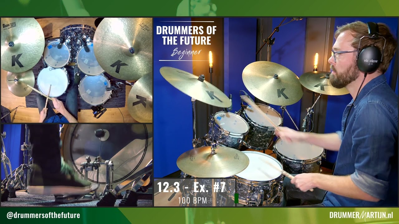 12.3 - Drummers Of The Future BEGINNER  // Drum Tutorial w/ @DrummerMartijn