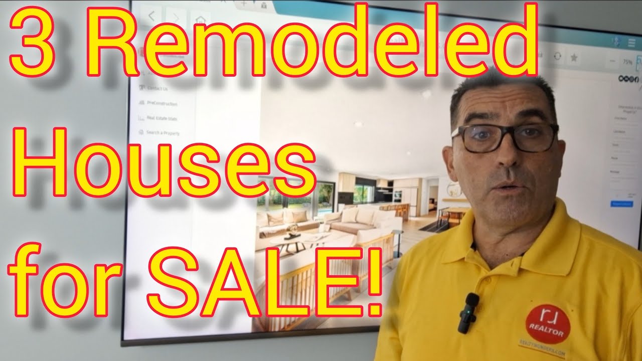 3 Remodeled Homes for Sale in Pinecrest and Palmetto Bay.