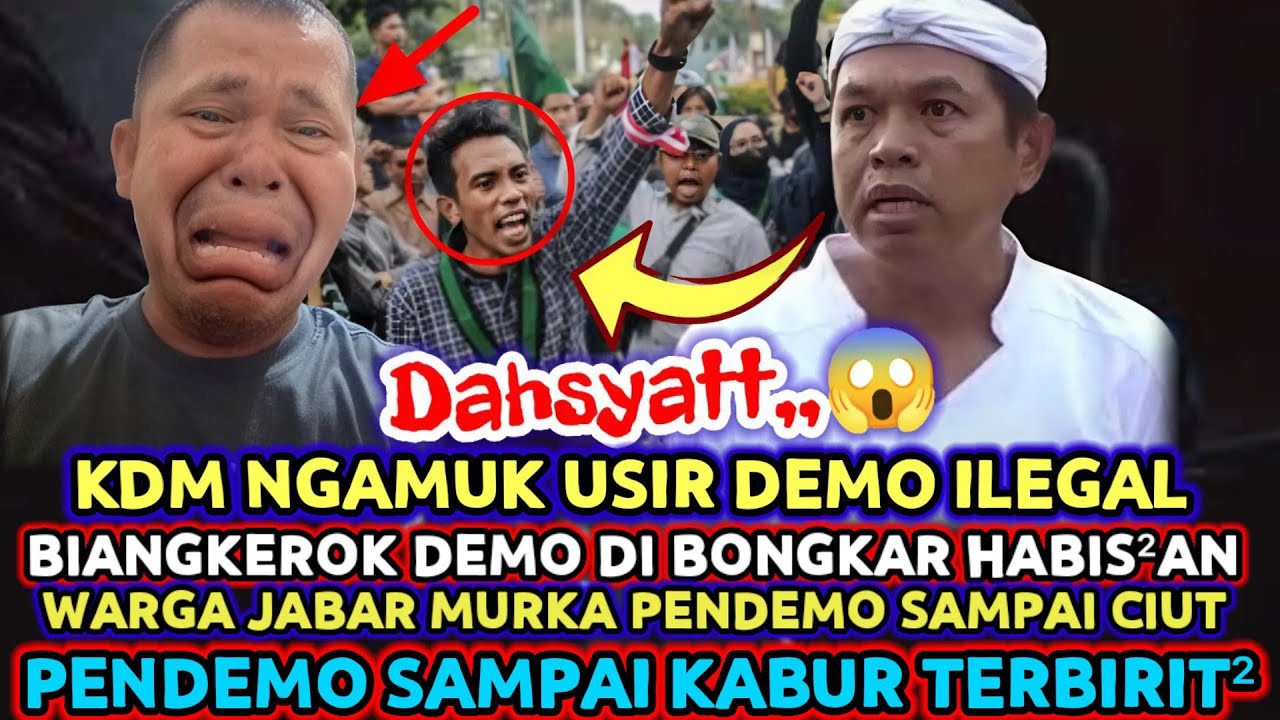 GEGERR😱KDM MURKA USIR BIANGKEROK DEMO ILEGAL DI LEMBUR PAKUAN SAMPAI CIUT⁉️Warga Jabar Sampai Ngamuk