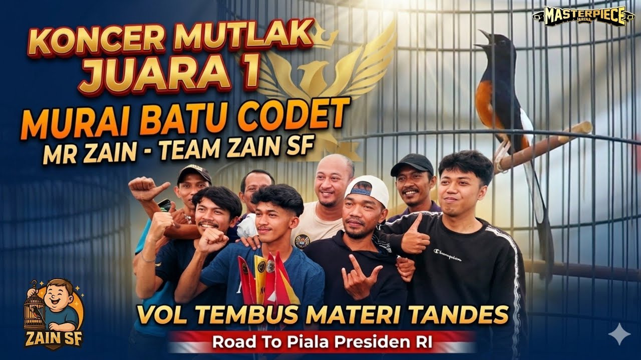 KONCER MUTLAK MATERI TANDES VOL CETAR ‼️ MURAI BATU CODET ZAIN SF - EVENT ROAD TO PIALA PRESIDEN RI