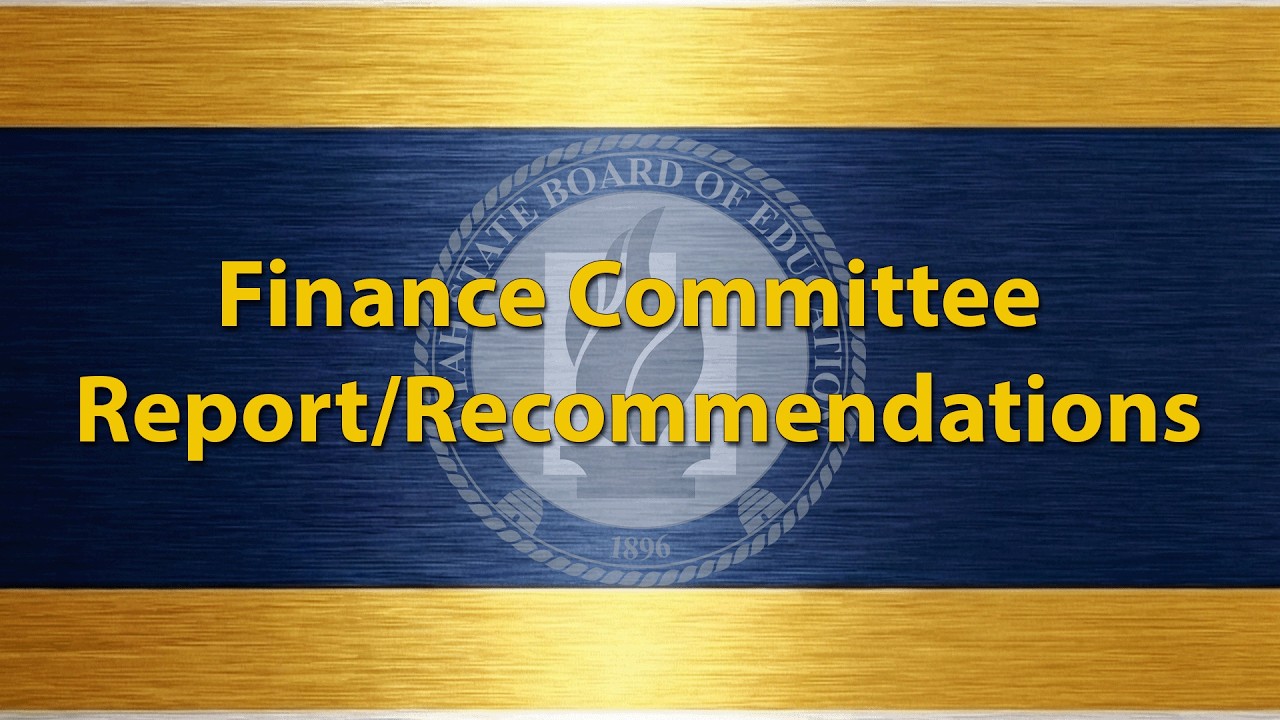 2026-06-04 | 03. Finance Committee Report | USBE