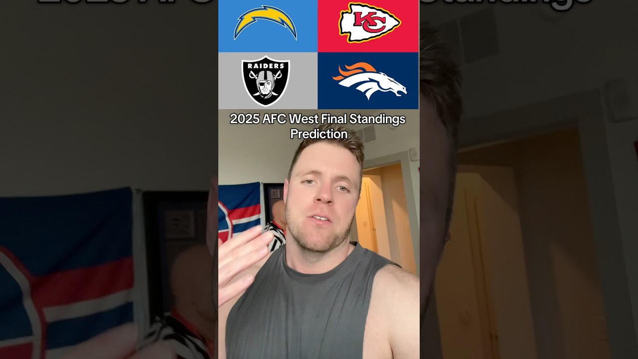 2025 AFC West Final Division Standings #afcwest #broncos #raidere #chargers #chiefs #nfl