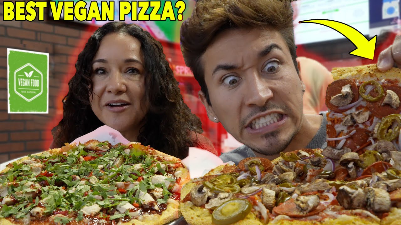 Mother & Son Try The BEST VEGAN PIZZA in Los Angeles (5 STAR)
