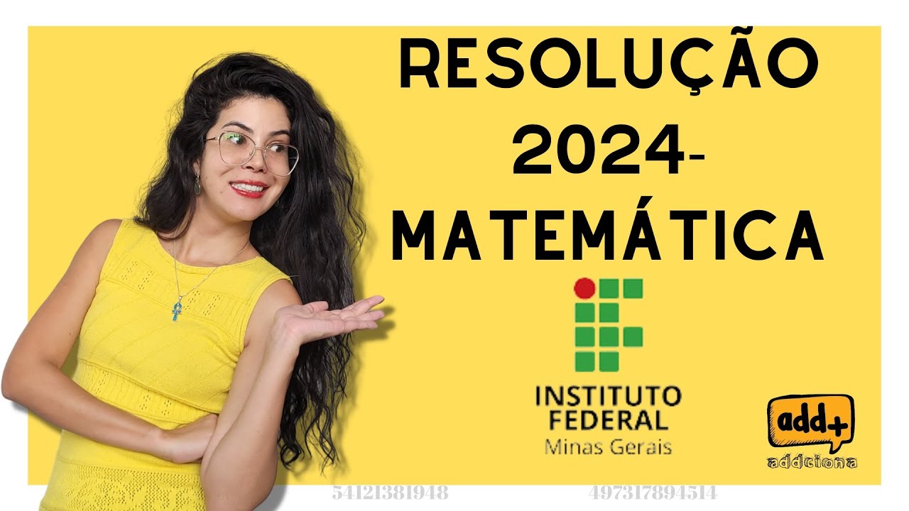 IFMG 2024: Resolução Matemática