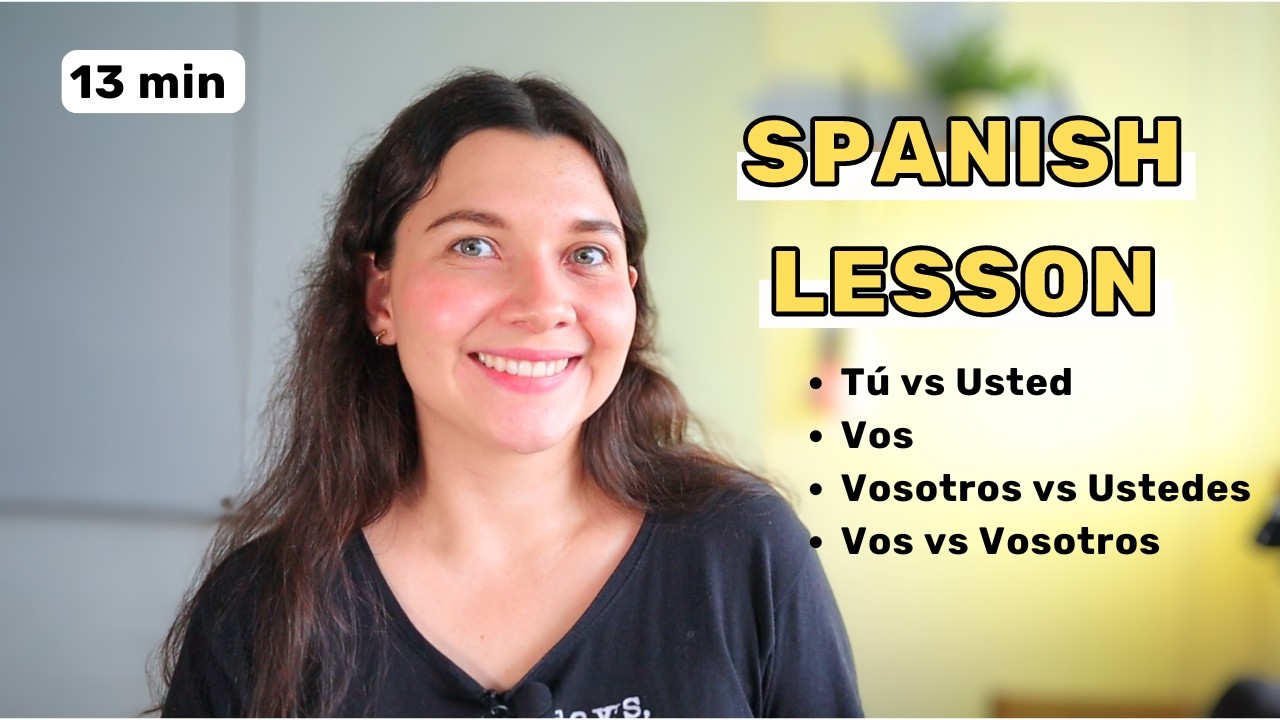 😰 TÚ vs USTED vs VOS? - 👀 FORMAL VS INFORMAL SPANISH - What books don't tell you!