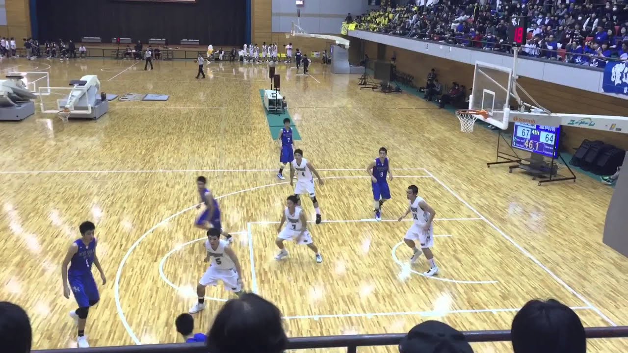 2015 岩手県高等学校選抜バスケットボール大会 男子準決勝 盛岡南  一  一関工業    4Q