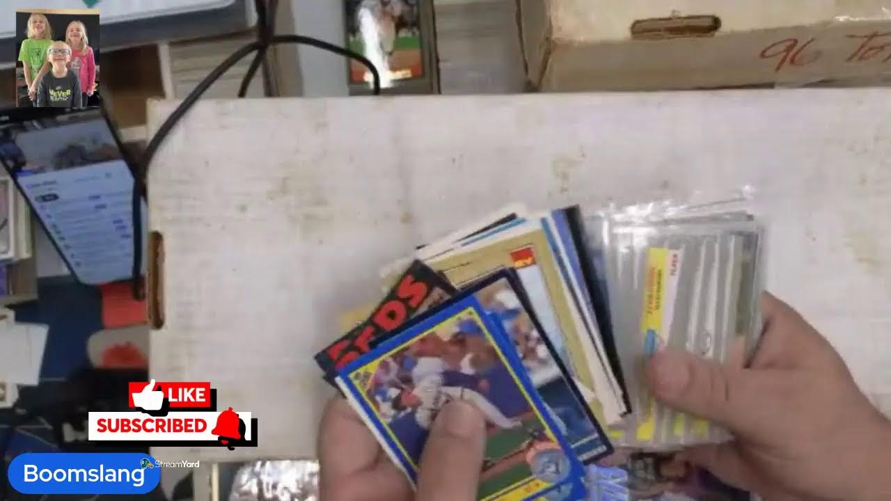 in the garage on a snowy day sorting cards because I'd rather be doing that than shoveling SNOW
