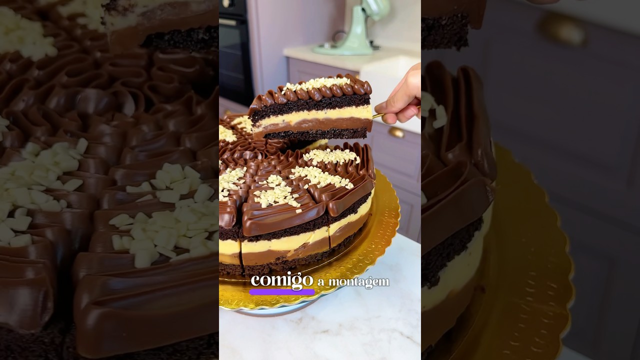 Fatia de Maracuj&aacute; com chocolate- O Segredo das Fatias Perfeitas- Mayara Campos