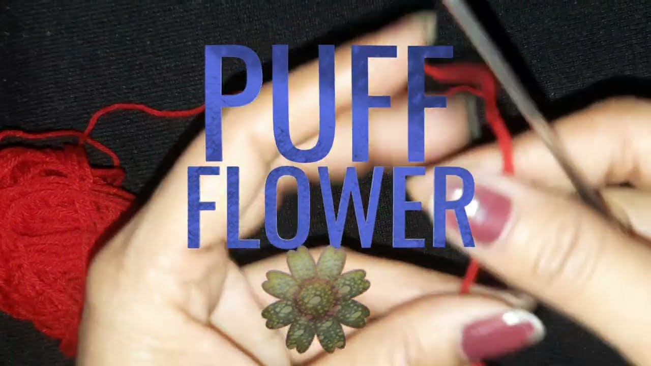 How to crochet puff flower 🌼 ▪︎Very simple pattern for beginners 