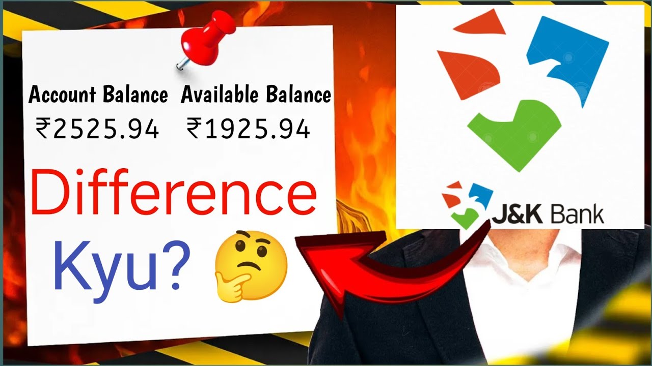 J&k Bank mPay Delight Plus Account Balance And Available Balance Difference Jk Bank