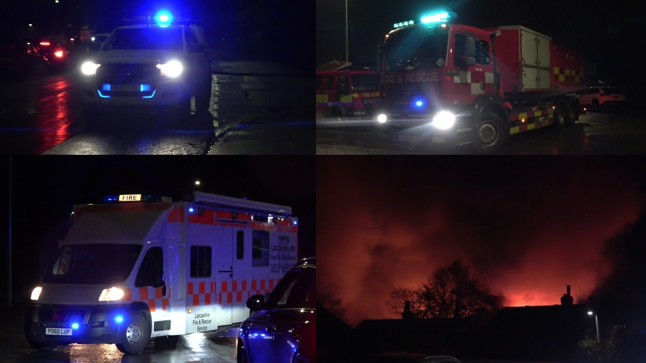 Cheese Factory Fire! Multiple Pumps & Specials Responding - Lancashire Fire & Rescue