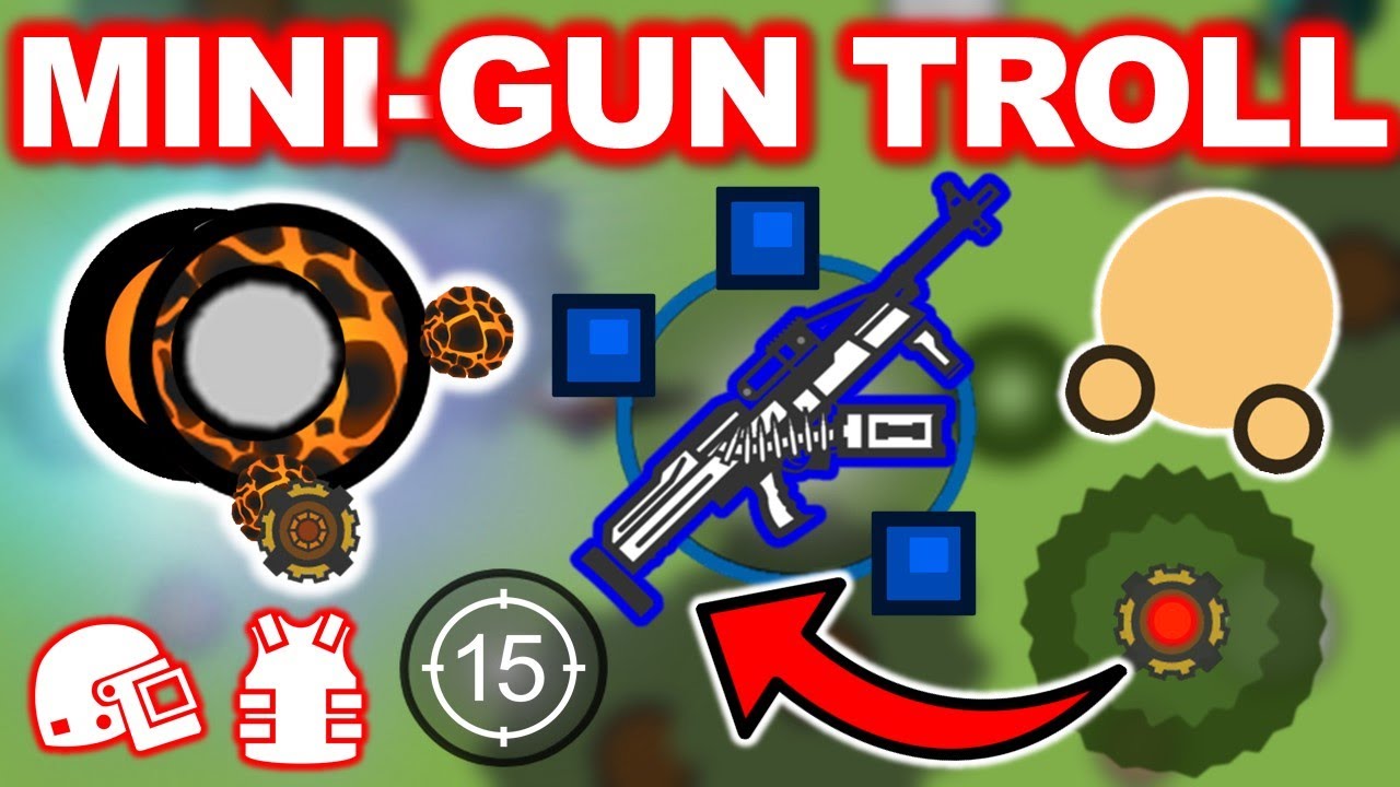 TRAPPING AWM-S + MINI-GUN with MINES! || Surviv.io Mine Troll