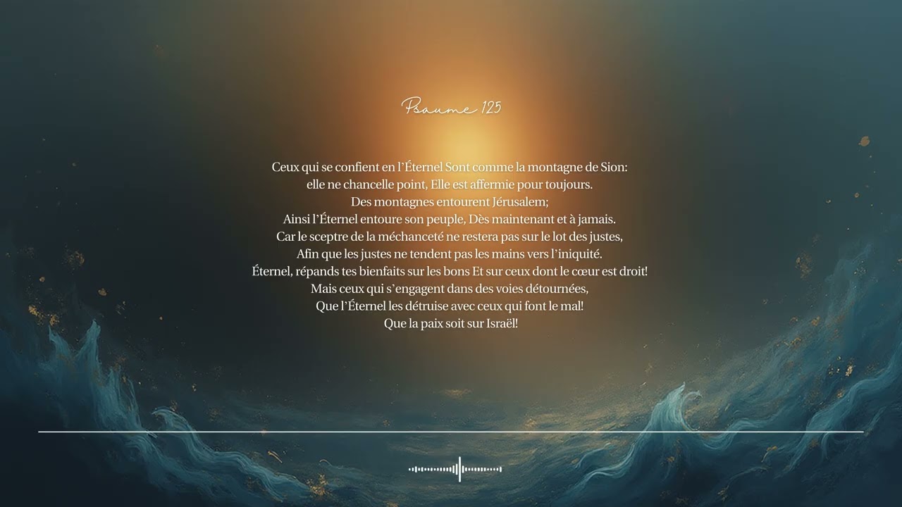 🌿 Psaume 125﻿ | Ceux qui se confient en l'Éternel﻿ | Chant biblique CCM · Shuli Bible