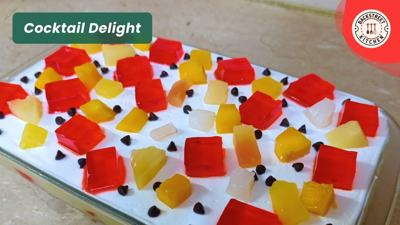 Cocktail Delight Recipe | Dawat Special Dessert| Easy Dessert Recipe | Backstreet Kitchen