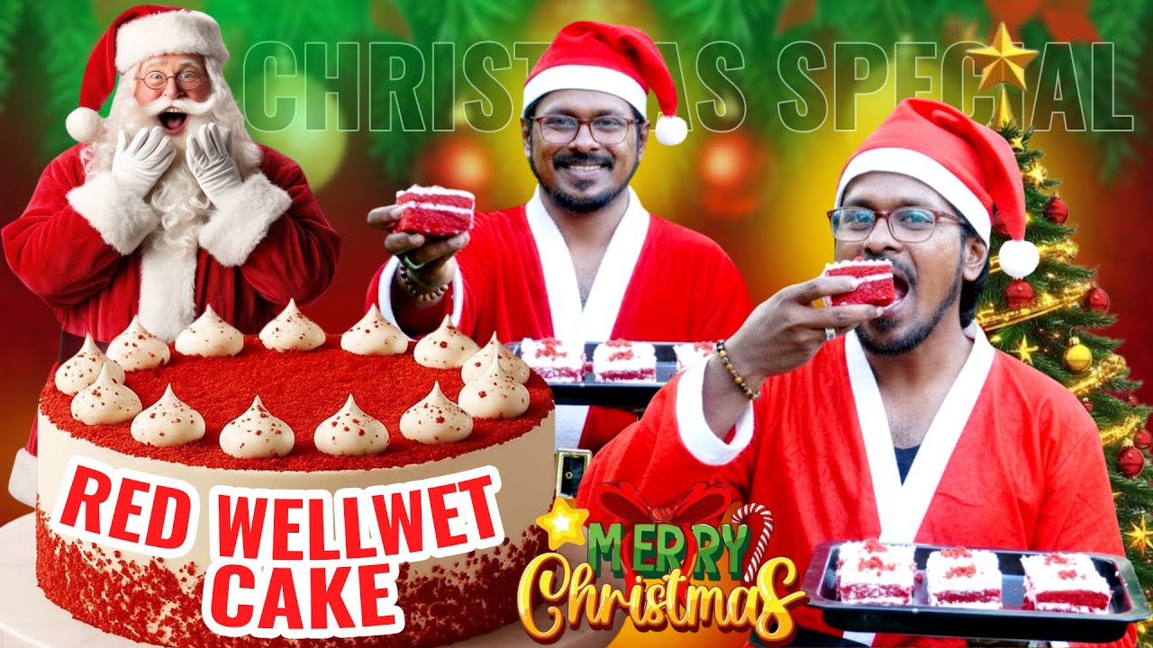 Christmas Special Red Velvet Cake Recipe in Tamil | Christmas 2025 Special 🎄Step-by-Step Tutorial