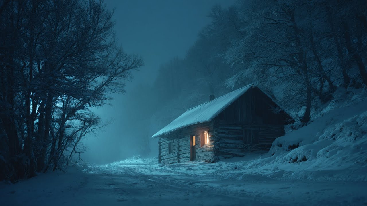 Blizzard Echoes at a Abandoned Village | Blizzard Sounds for Deep Sleep | Wild Winds & Blowing Snow