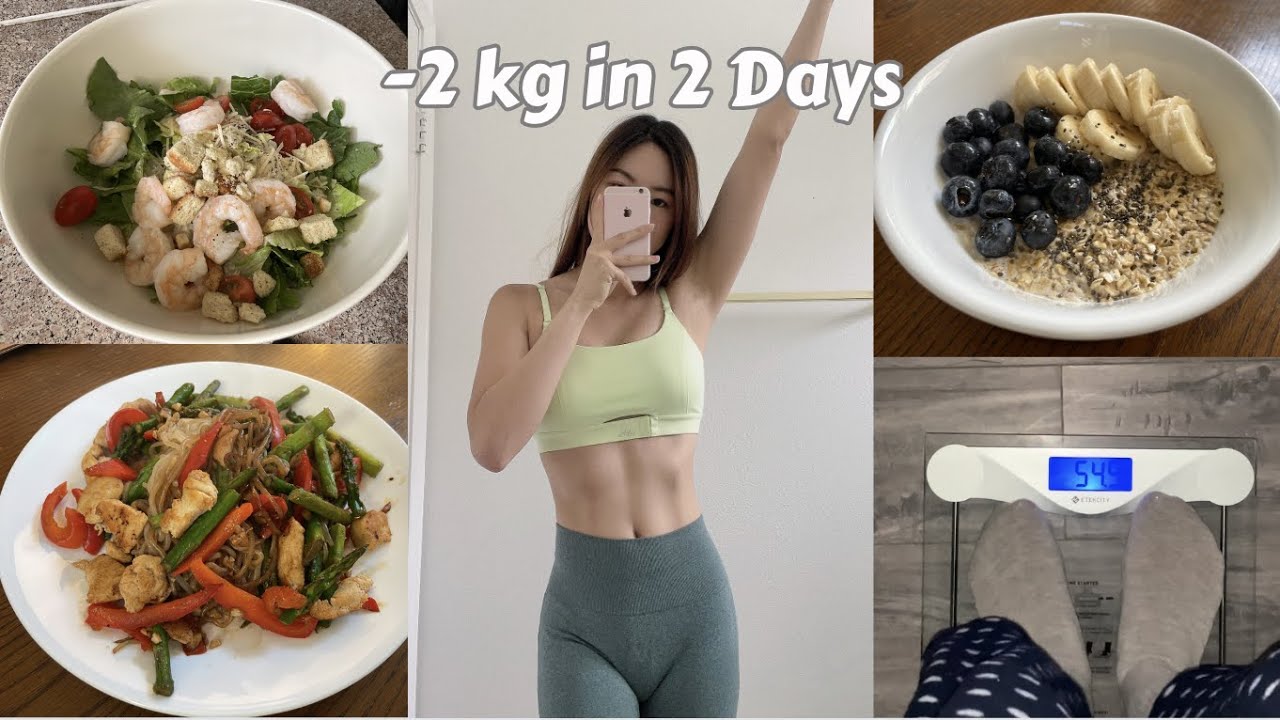 -2 KG IN 2 DAYS | How I lost 2 kg in 2 days🔥[Diet vlog]