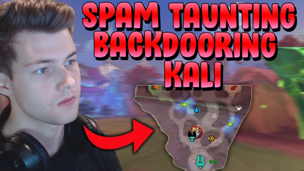 SUPER SCUMMY KALI MAIN BACKDOORS AND SPAM TAUNTS = TRYHARD! - Masters Ranked Duel - SMITE