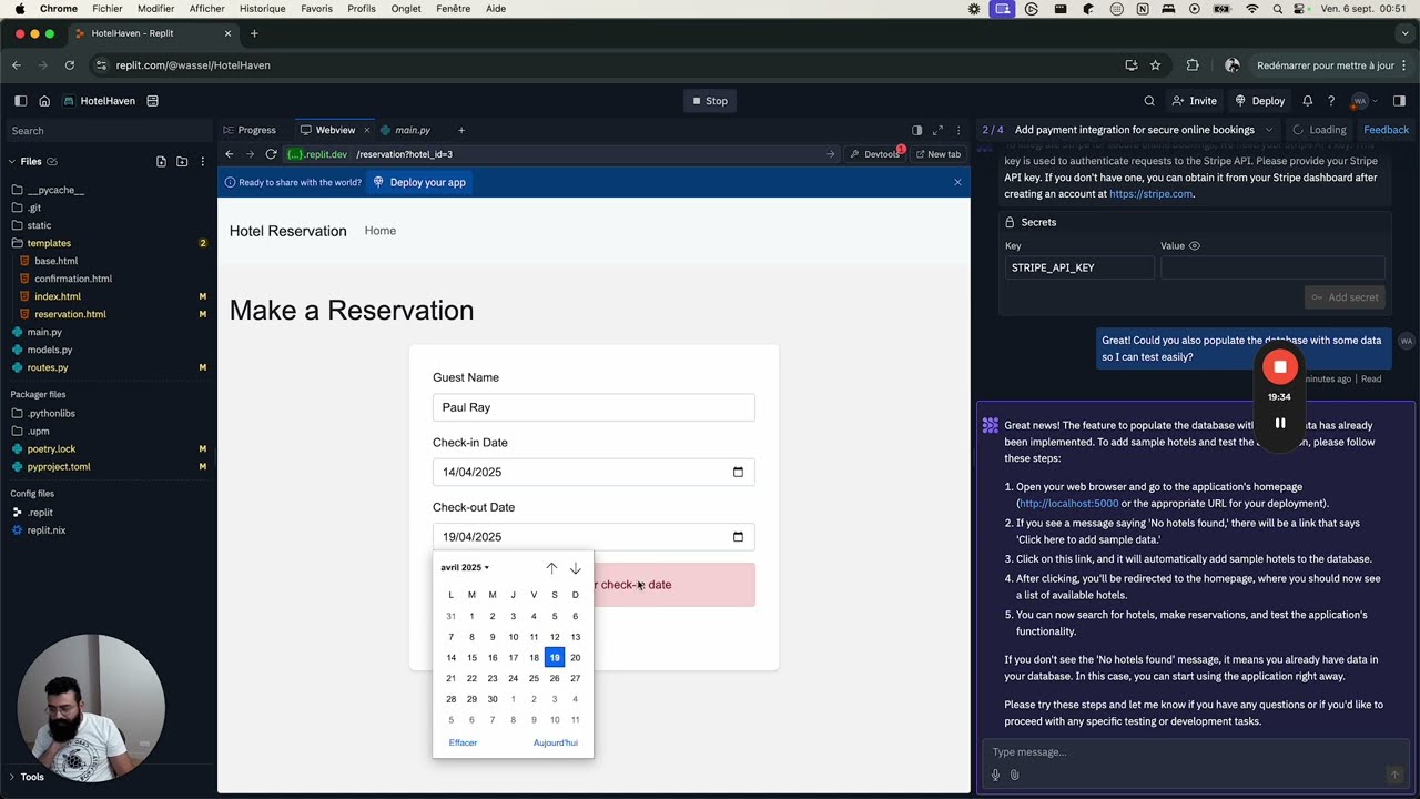 Développement et déploiement d'une Application Web avec Replit Agent en quelques minutes