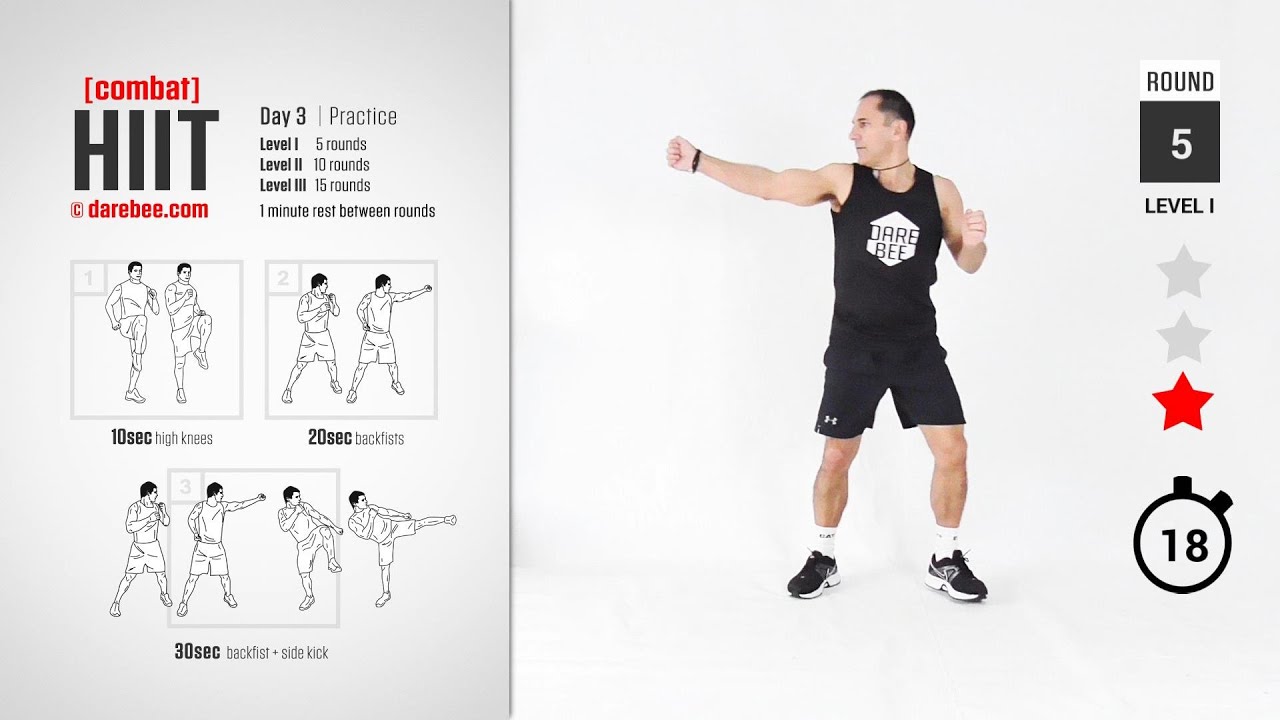 Combat HIIT by DAREBEE - Day 3