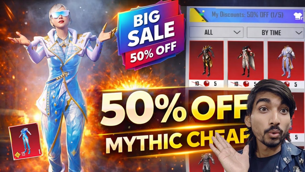 BGMI Mythic Forge 😱 50% Discount Trick | Mythic Outfit Cheapest Way 🔥#bgminewupdate