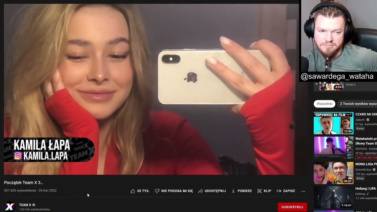 WARDĘGA OGLĄDA NOWY TEAM X 3