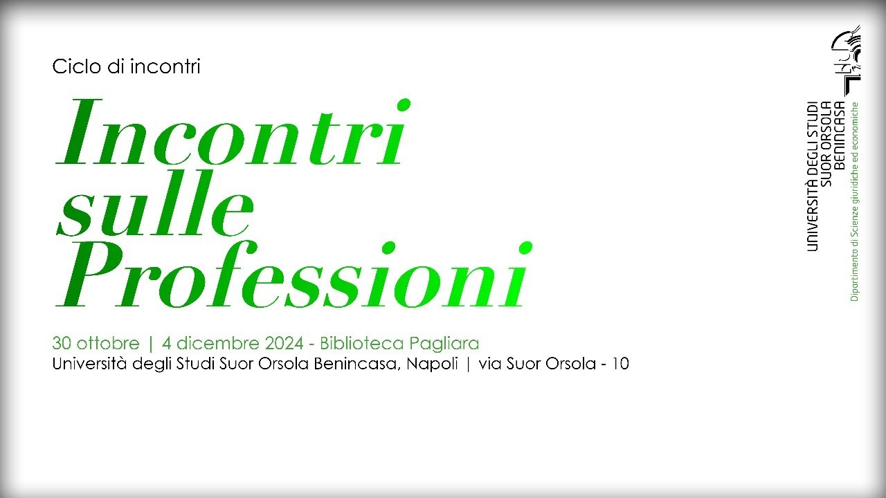 Incontri sulle Professioni: Conferenza con professionisti del Diritto