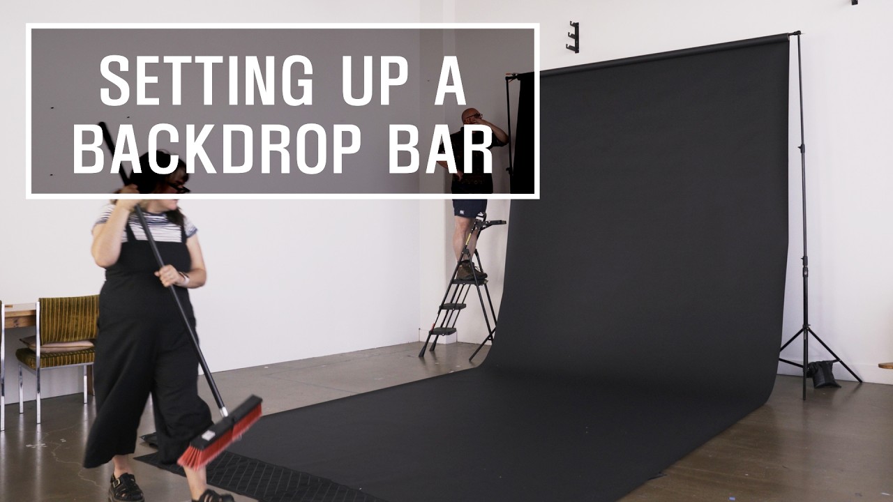 Photo Studio Basics - How to Set Up a Paper Backdrop Bar