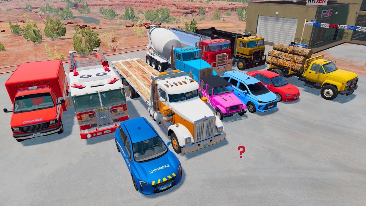 🚚🚨🚖mobil-mobilan warna truk oleng, mobil molen, mobil polisi, eksavator,pemadam, ambulan, dll🚚🚨🚖