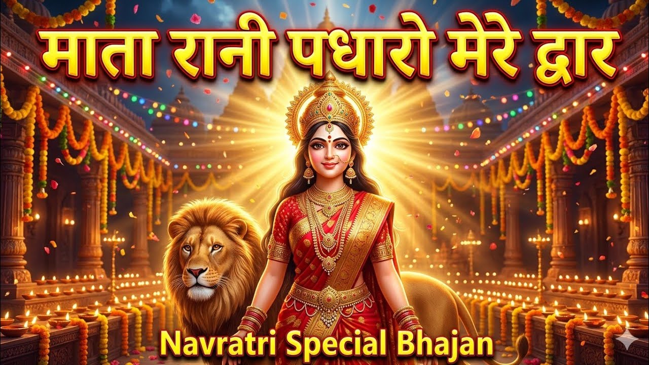 माता रानी पधारो मेरे द्वार। Navratri Special Bhajan @BhaktikiShakti-SanatanKatha  