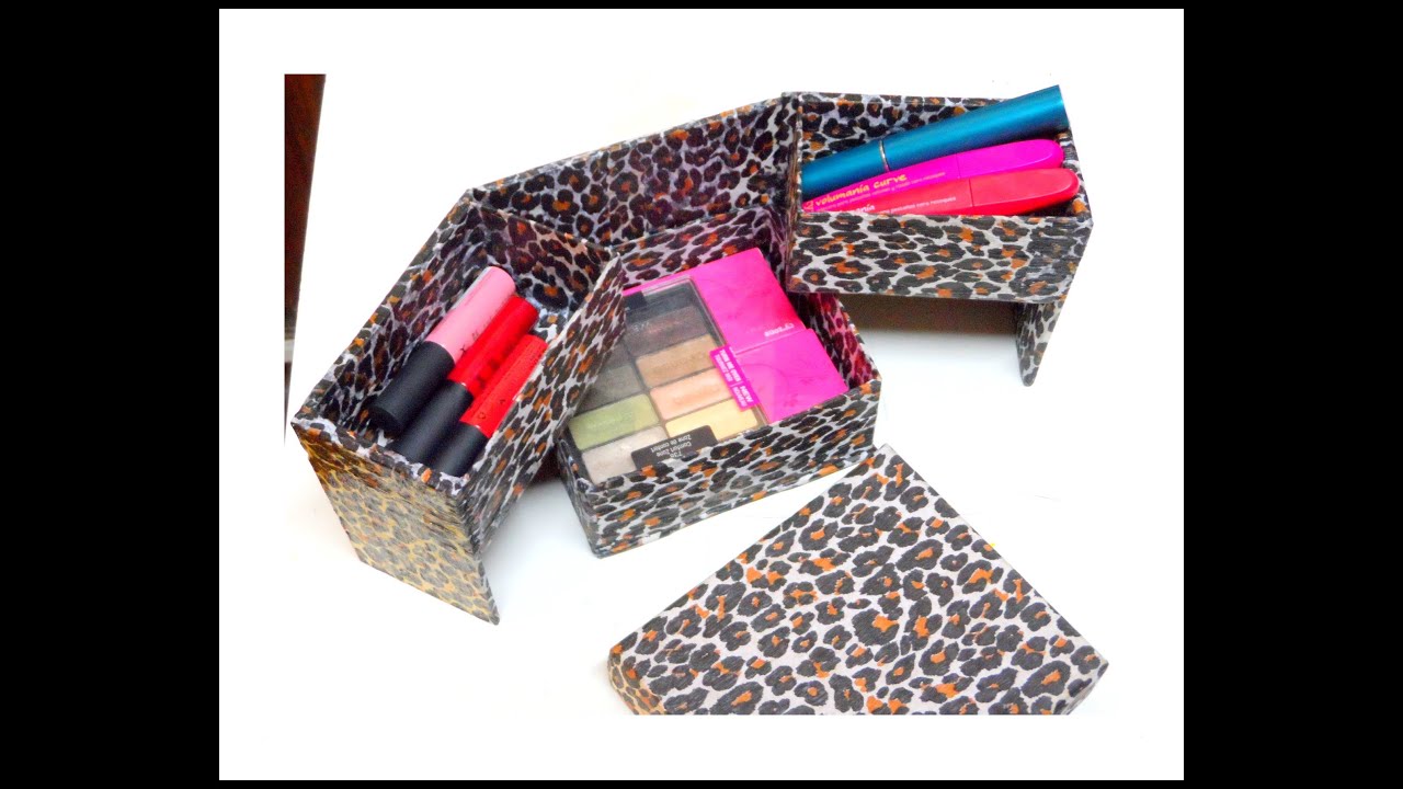 DIY:organizadorr para maquillaje ( home organizer Makeup )
