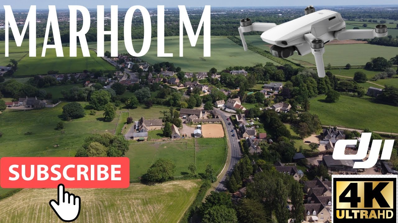 【4K】| MARHOLM | CAMBRIDGESHIRE | 4K DRONE FOOTAGE | ENGLISH COUNTRYSIDE | ENGLISH VILLAGE