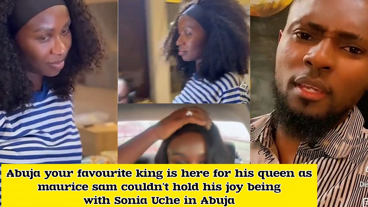 Abuja your favourite king is here for his queen as maurice couldn't hold his joy being with Sonia