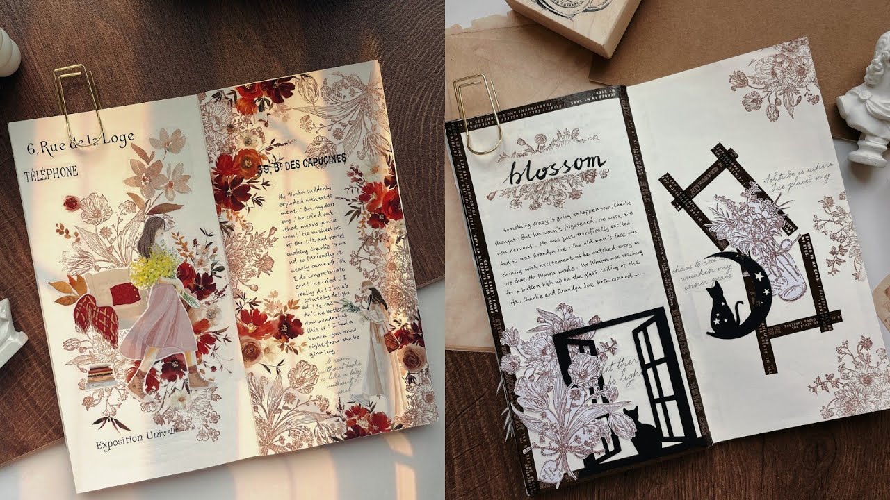 ASMR Aesthetic Journaling | Journal with me | The Washi Tape Shop