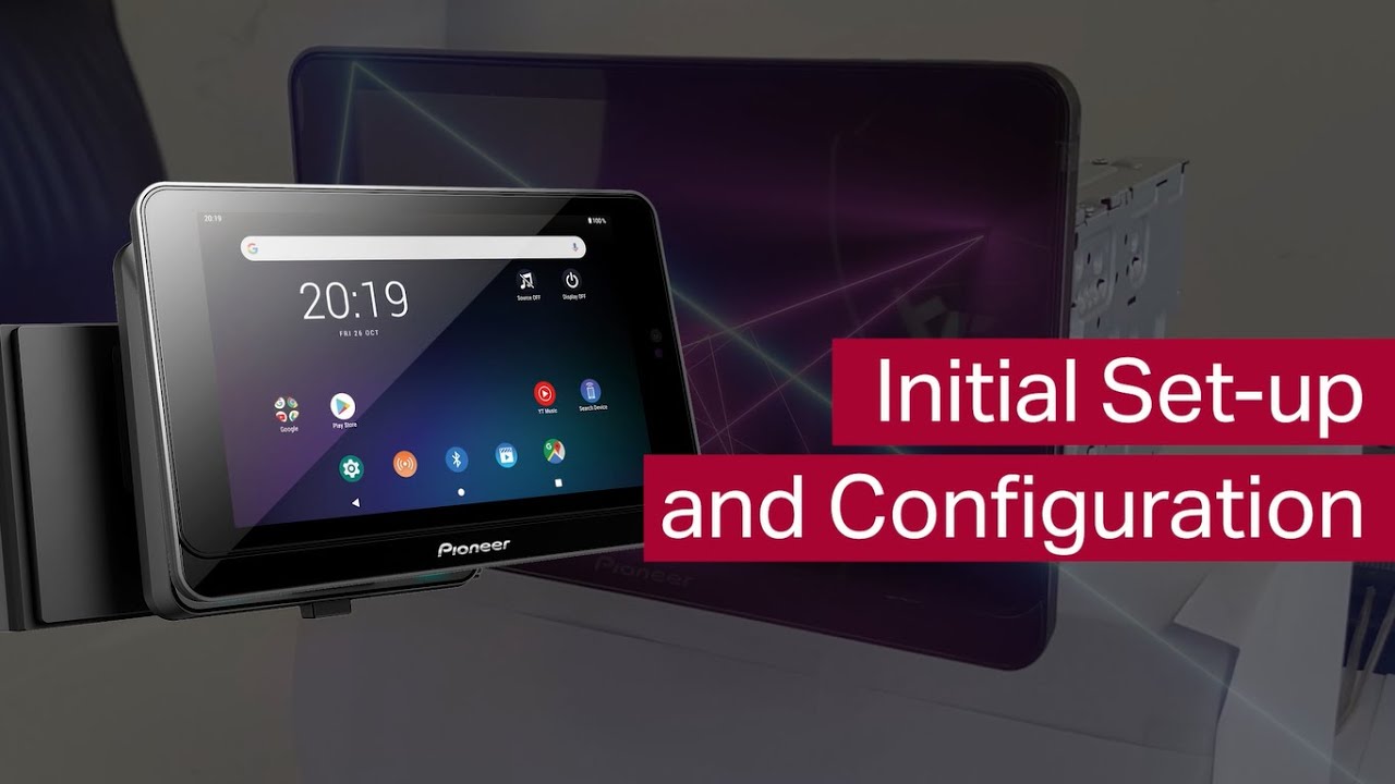 Pioneer SDA-835TAB and SPH-T20BT   Initial Set-Up and Configuration