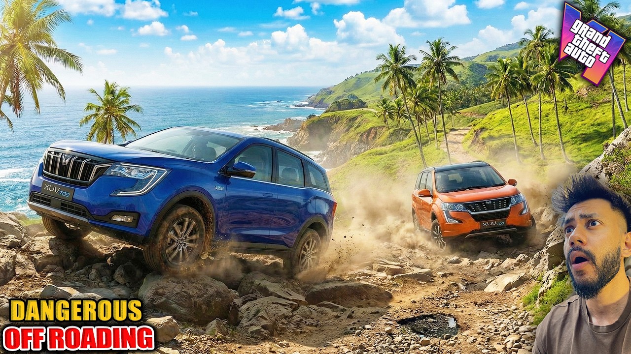 GTA 5 MAHINDRA XUV700 VS XUV500 EXTREME OFF-RAOD AND TOP SPEED TEST |GTA 5 ABHISHEKKZ GAMING