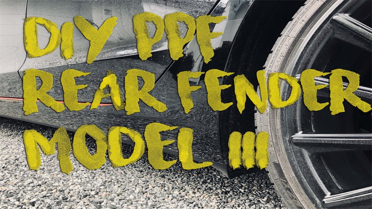 DIY Paint Protection Film - MODEL 3 - REAR FENDER