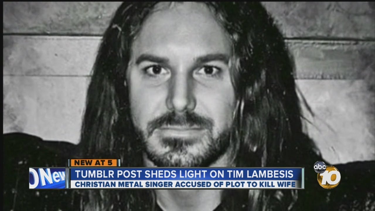 Online post on Tumblr for Tim Lambesis taken down: Rocker accused of hiring hit man to kill wife